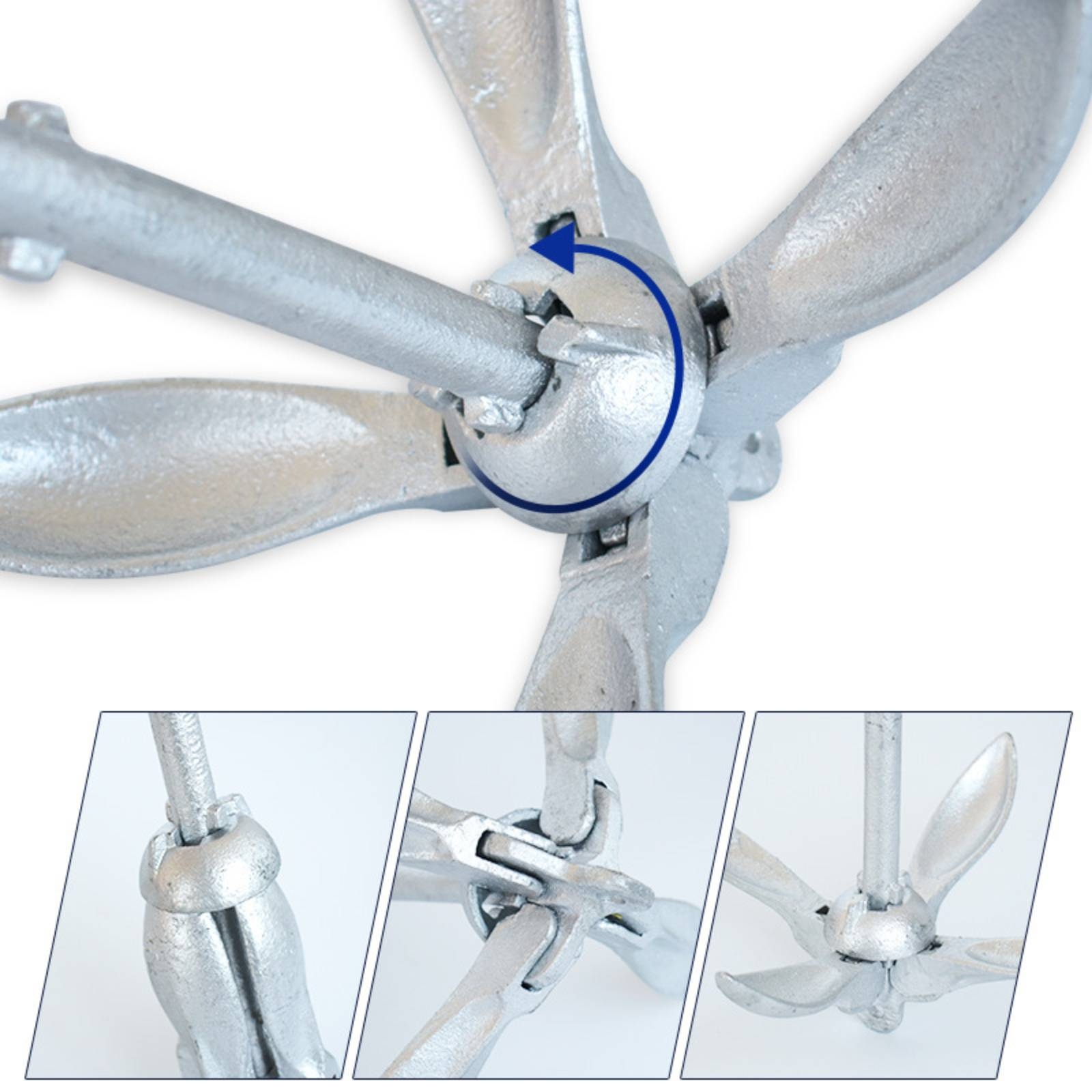 1.5 Kg Boat Anchor Rope Set Sp - Fishing Kayak Anchor reseña y precio
