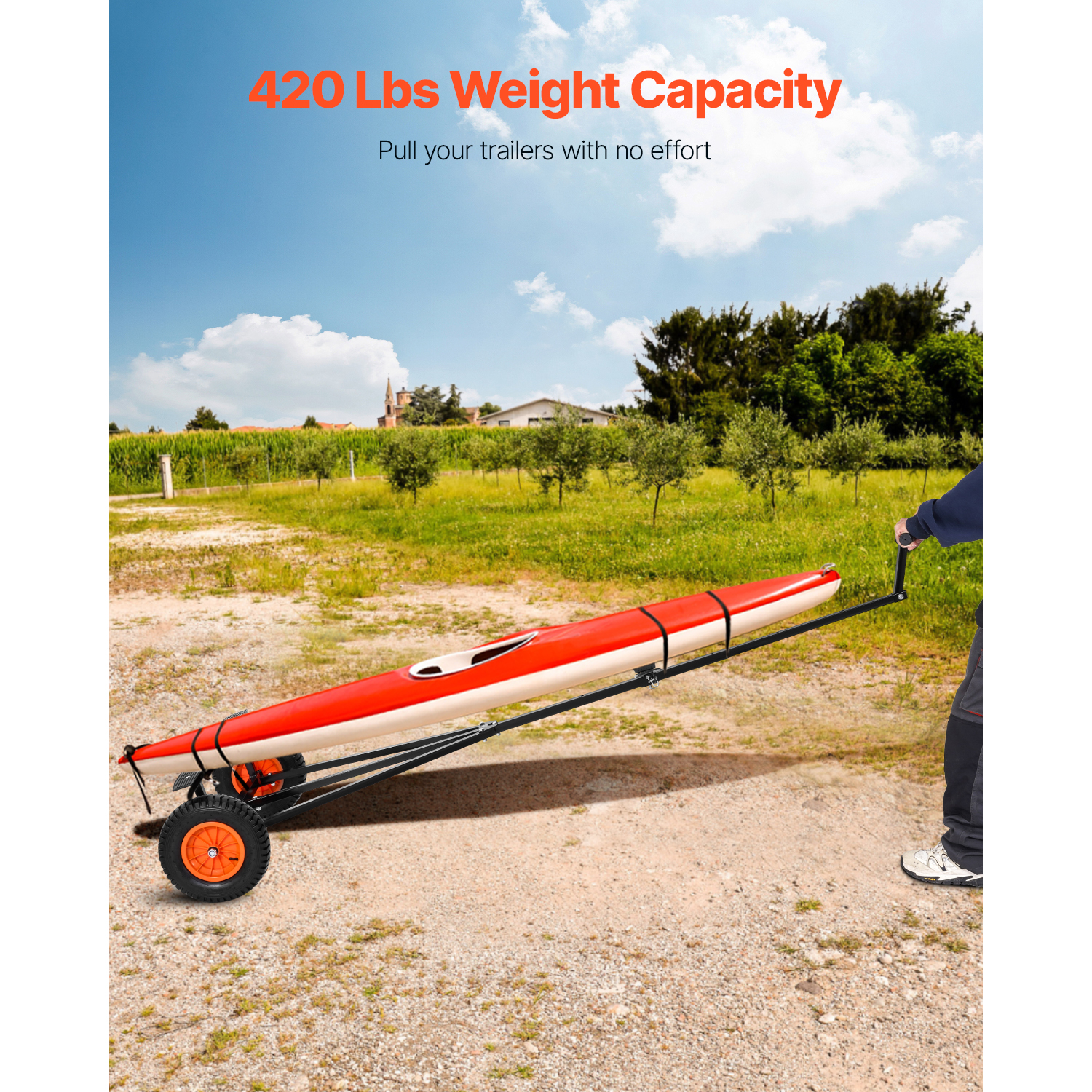 SucceBuy 420lbs Boat Trailer D - Fishing Kayak Sit On Top reseña y precio