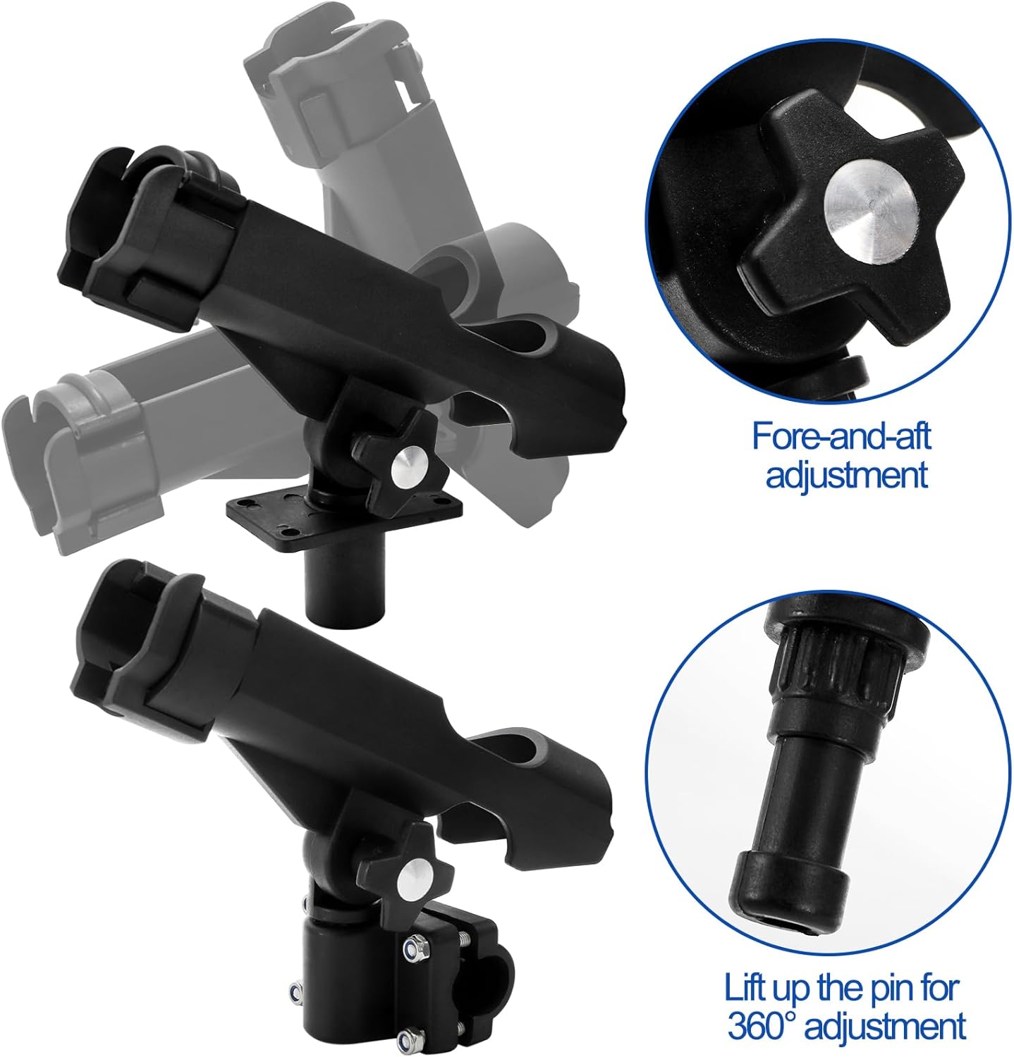 2 Pack Fishing Rod Holder with - Fishing Kayak Rod Holder reseña y precio