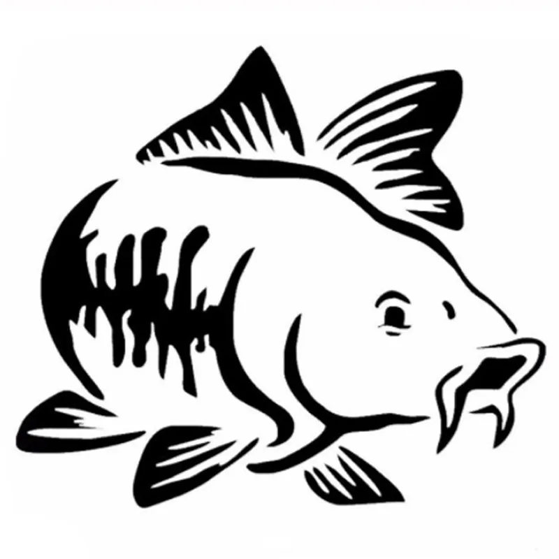 Car Sticker Cartoon Carp Fishi - Fishing Kayak Sit On Top reseña y precio