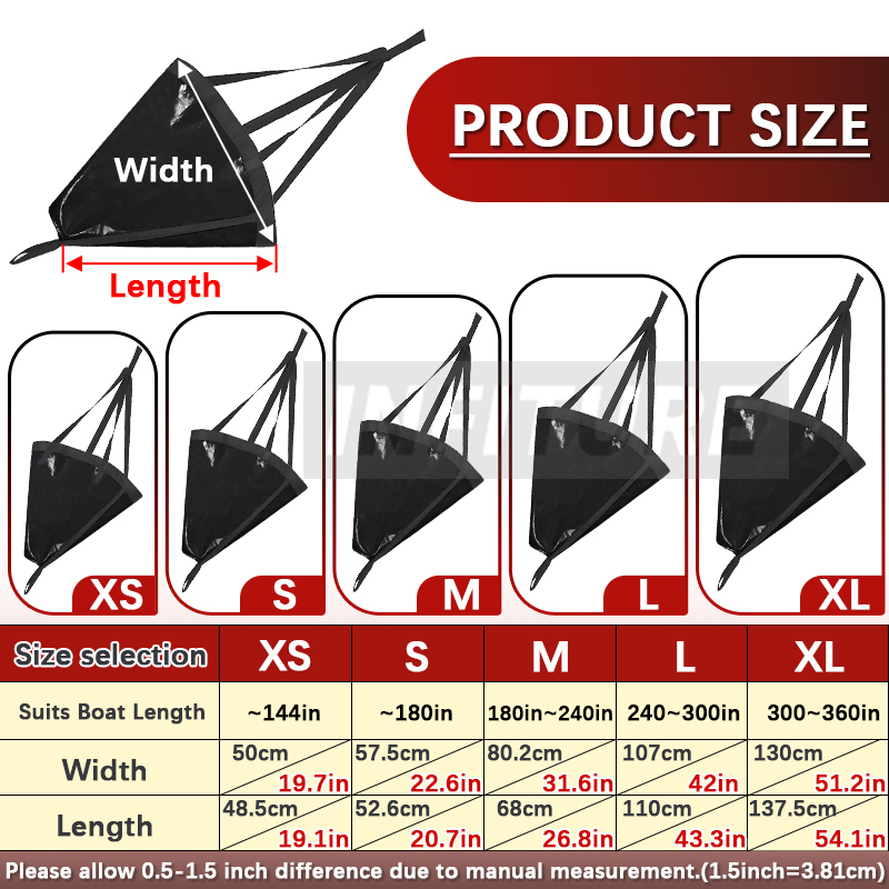 18-53'' Sea Drogue Anchor Floa - Fishing Kayak Anchor reseña y precio