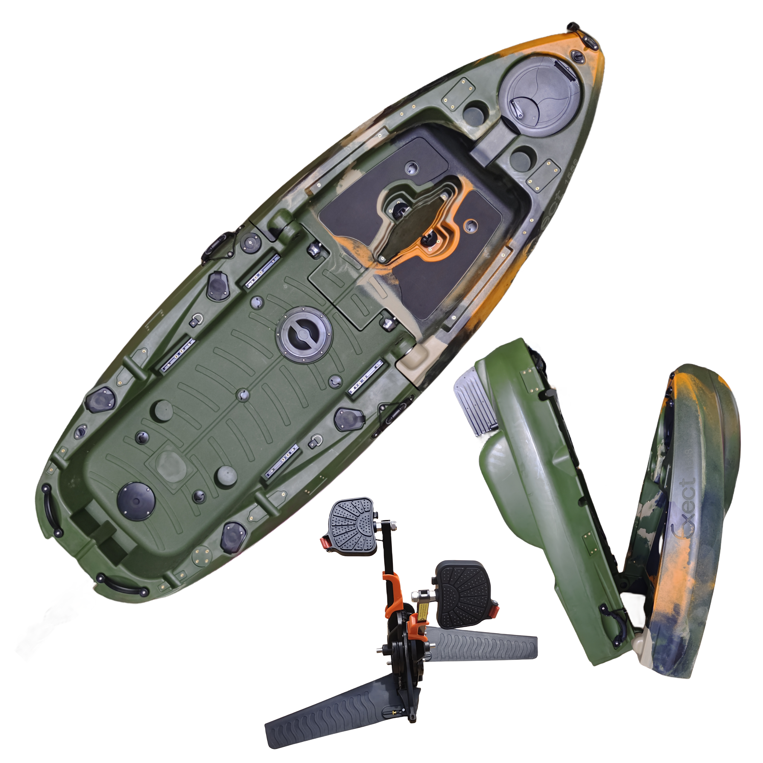 Plastic Kayak Pedal Kayak Fish - Fishing Kayak Seat reseña y precio