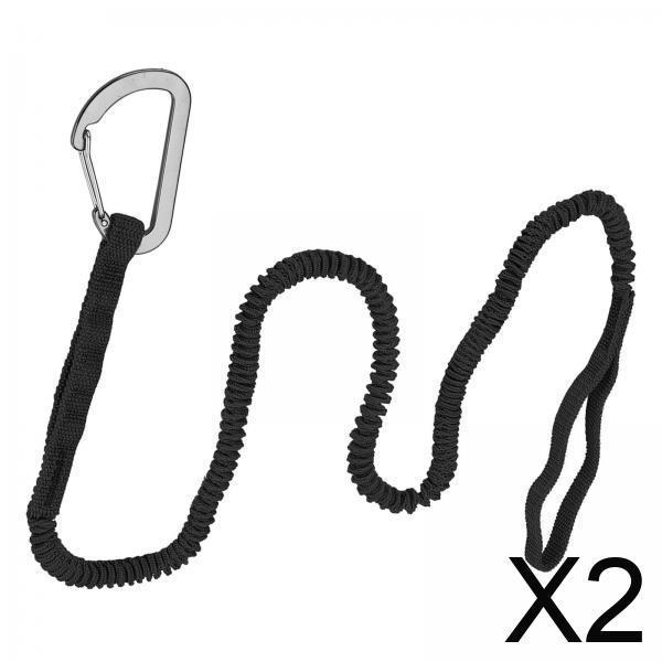 Stretchable Nylon Paddle Leash - Fishing Kayak Paddle Leash reseña y precio