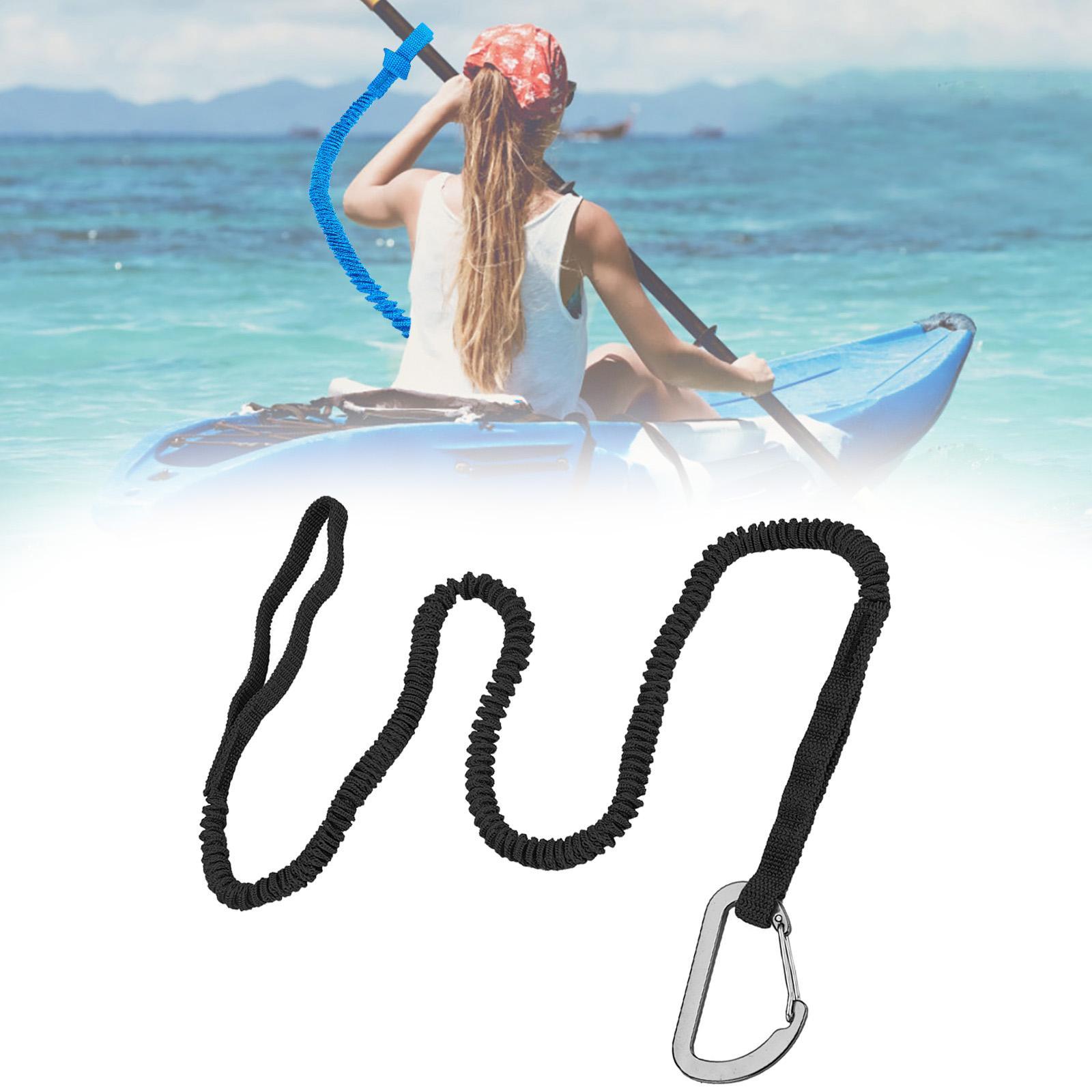 Stretchable Nylon Paddle Leash - Fishing Kayak Paddle Leash reseña y precio