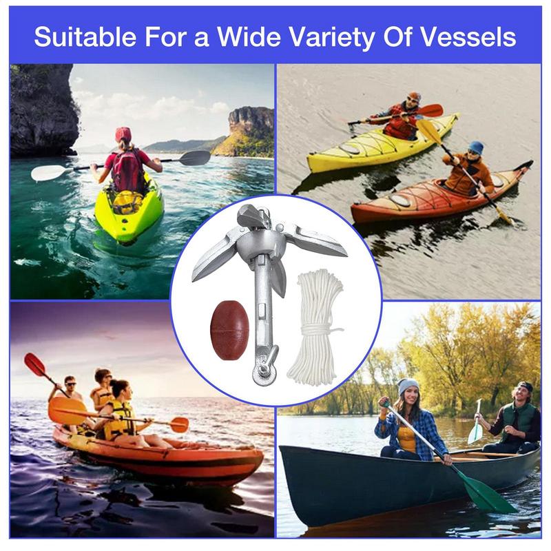 Canoe Anchoring Compact Kayak  - Fishing Kayak Anchor reseña y precio