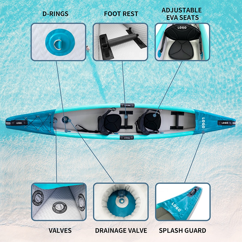 Drop Stitch Kayak Inflatable C - Fishing Kayak Sit In reseña y precio