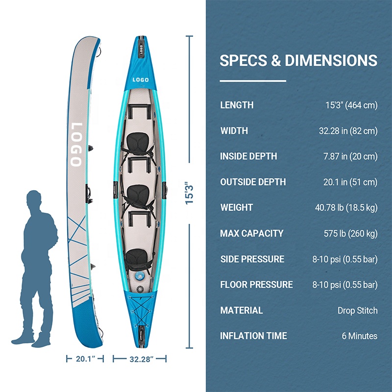 Drop Stitch Kayak Inflatable C - Fishing Kayak Sit In reseña y precio