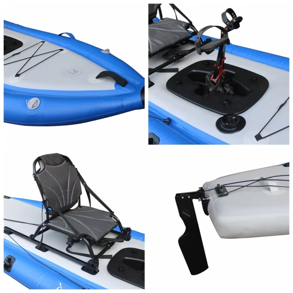 12ft Single Sit-On-Top Inflata - Fishing Kayak Pedal Drive reseña y precio