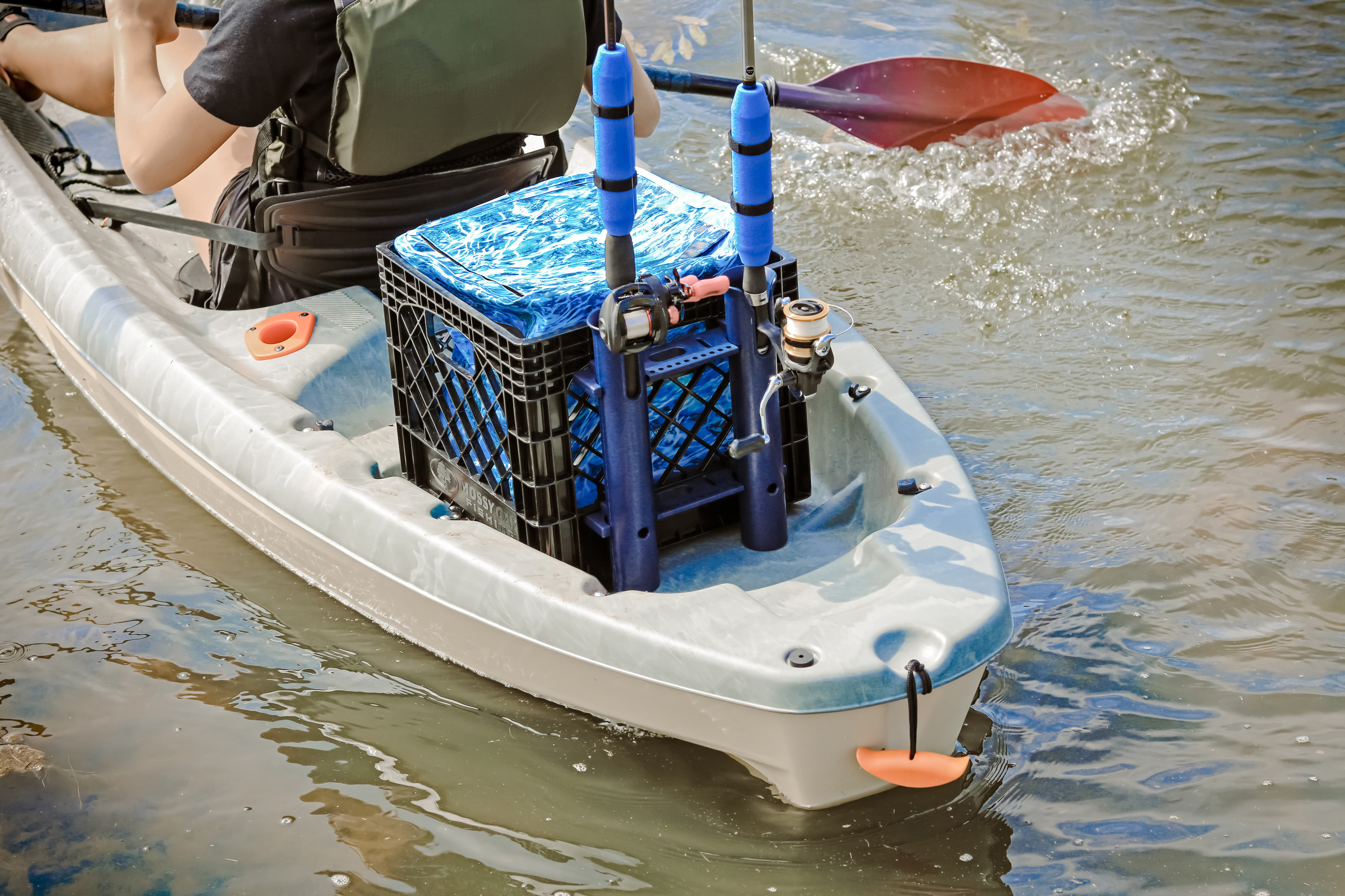 Kayak Storage Crate with Dry B - Fishing Kayak Crate reseña y precio