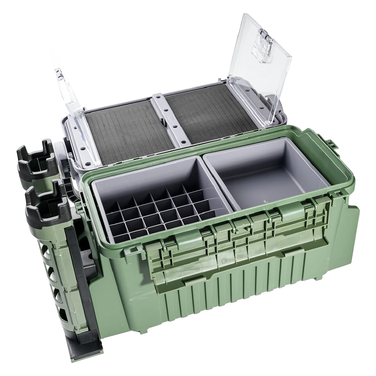 Large Fishing Tackle Box Multi - Fishing Kayak Crate reseña y precio