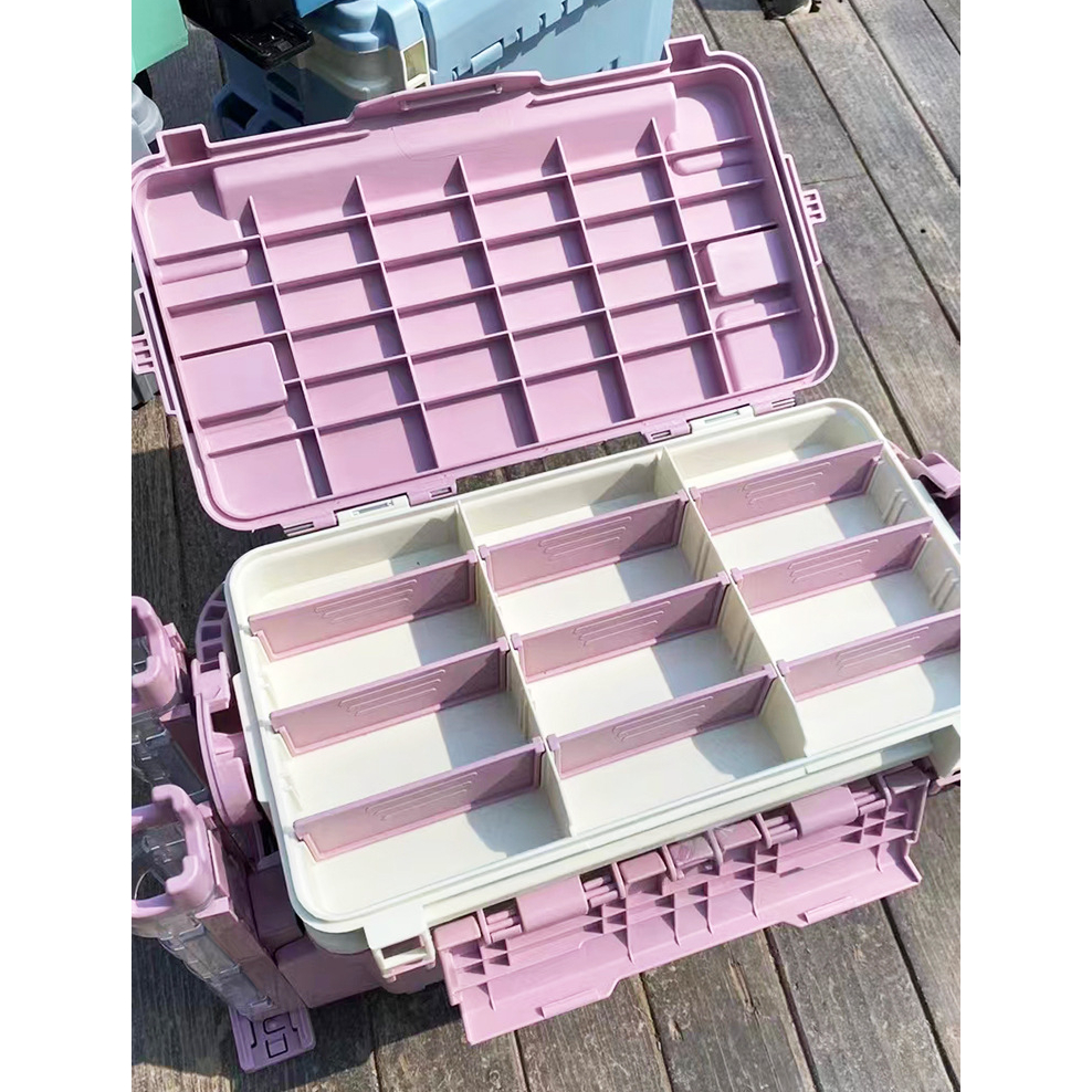 Large Fishing Tackle Box Multi - Fishing Kayak Crate reseña y precio