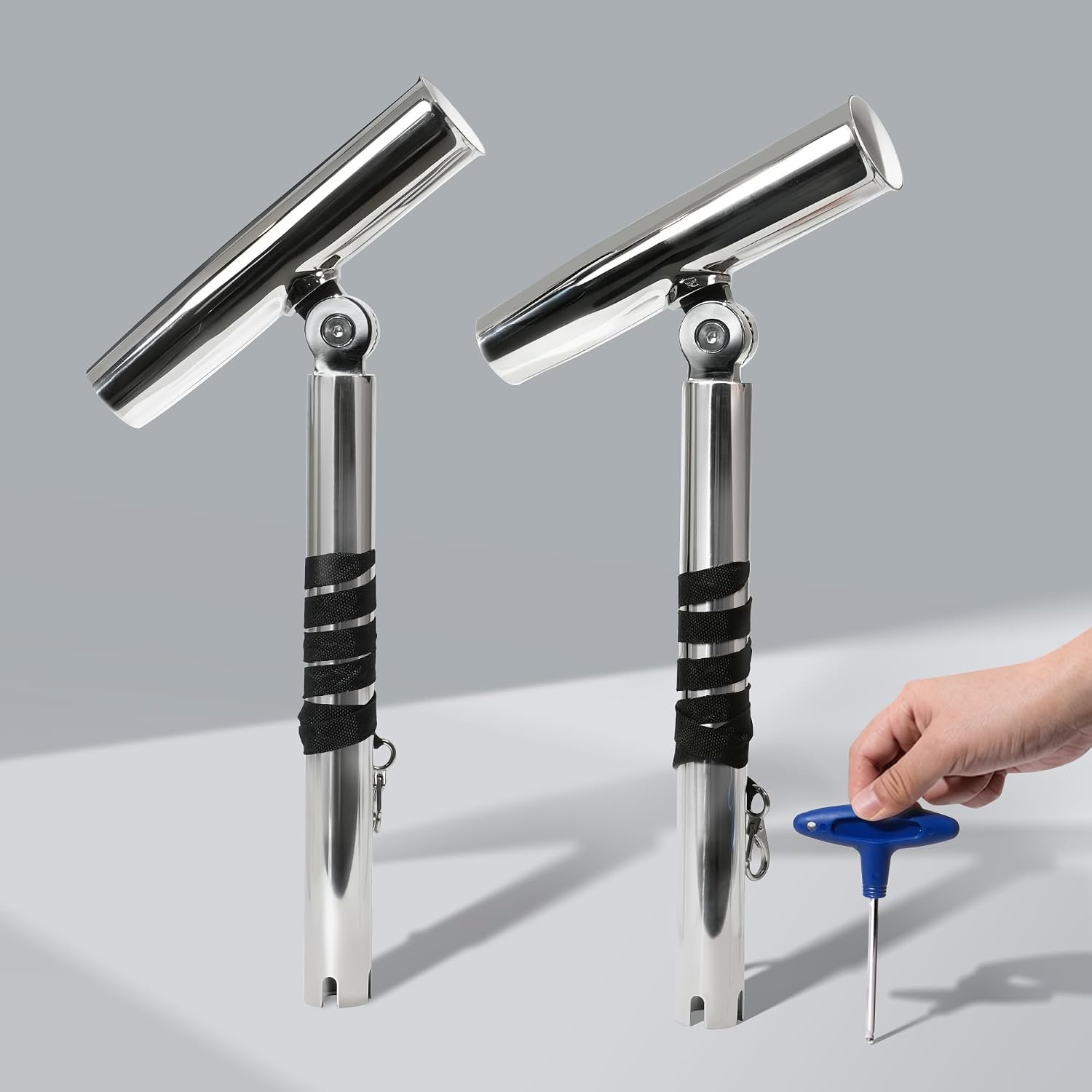 2-Pack Stainless Steel Outrigg - Fishing Kayak Rod Holder reseña y precio