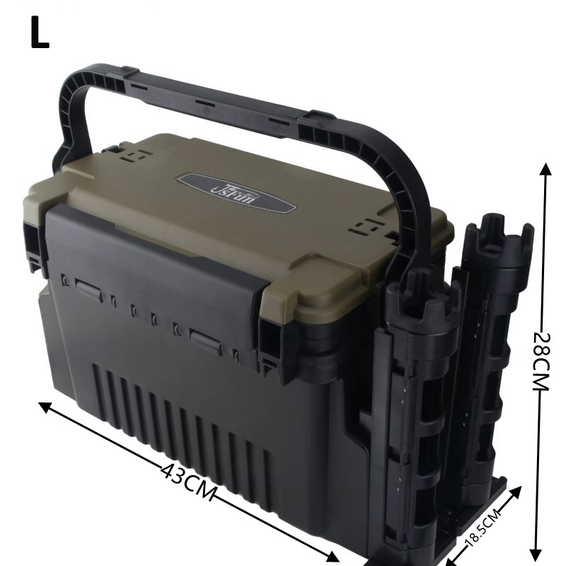 Large Fishing Box Organizer Mu - Fishing Kayak Crate reseña y precio