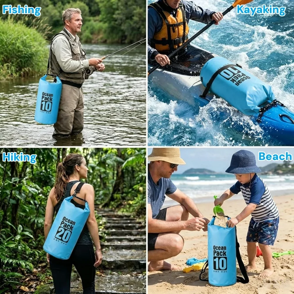 500D Waterproof Dry Bag Floati - Fishing Kayak Storage Bag reseña y precio