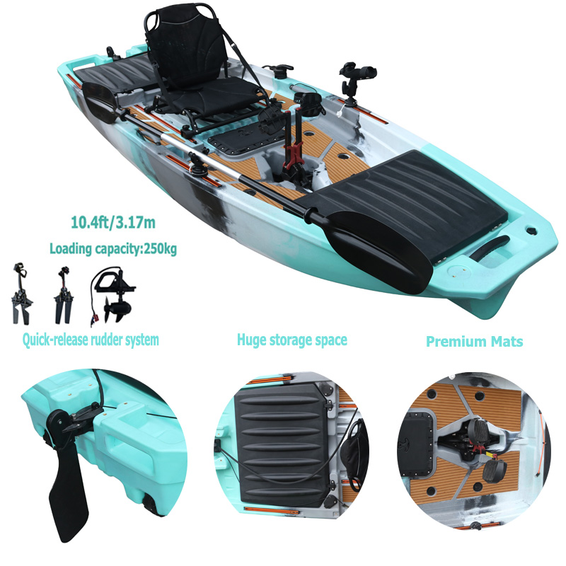 10FT Single Seat LLDPE Sit On  - Fishing Kayak Sit In reseña y precio