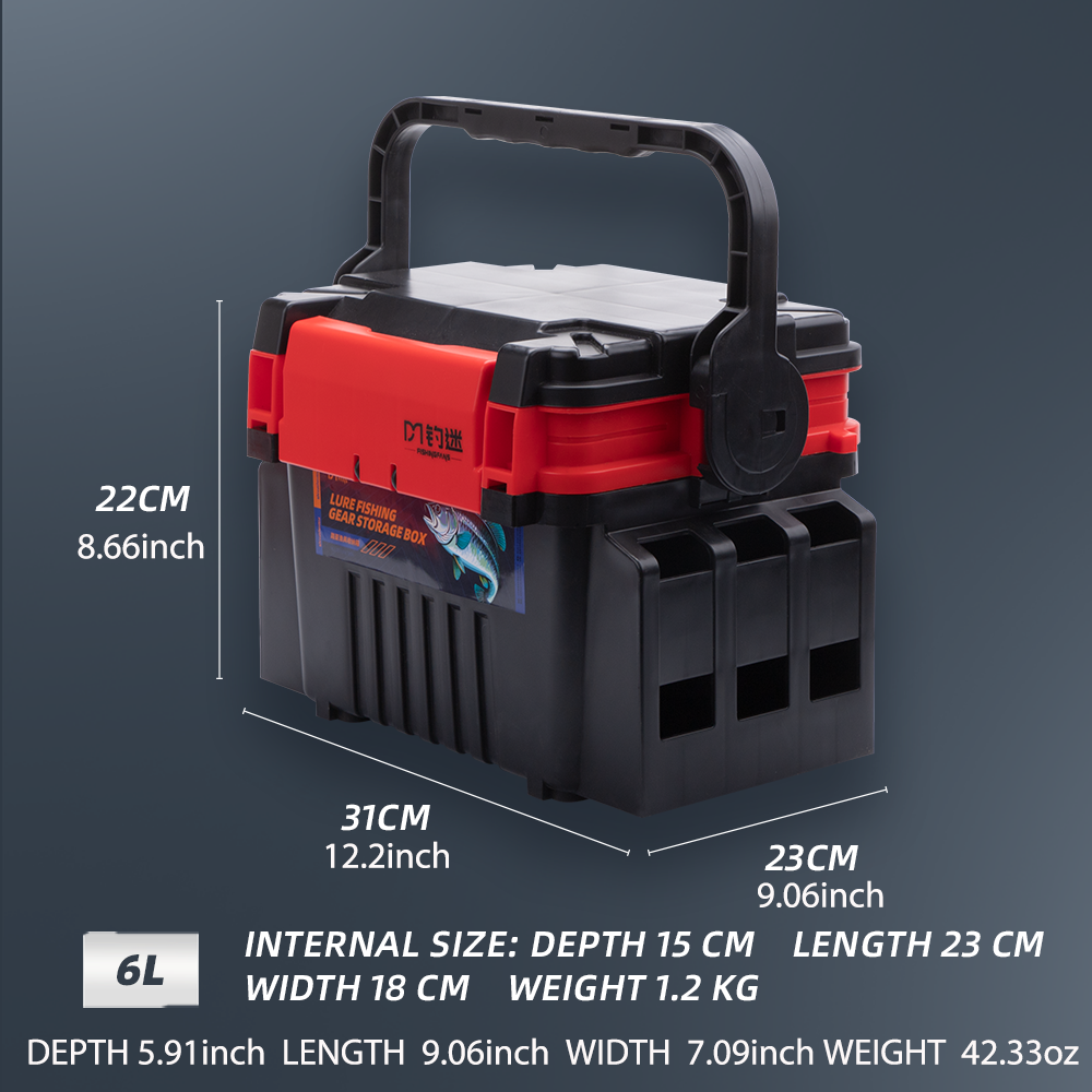Fishingfans 6L 12L Fishing Box - Fishing Kayak Crate reseña y precio